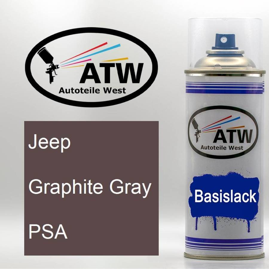 Jeep, Graphite Gray, PSA: 400ml Sprühdose, von ATW Autoteile West.